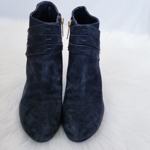 Guess LATOIAN Black Suede Ankle Boots Size 8 - Picture 3 of 8